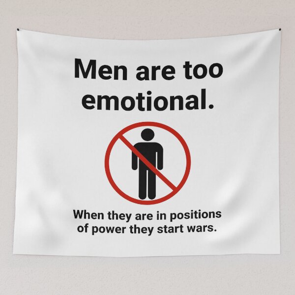 Item preview, Men are too emotional. designed and sold by Rachel the Artist .