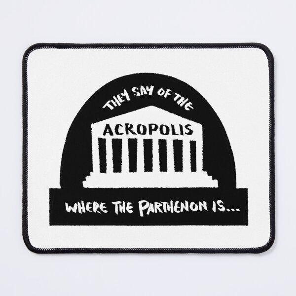 Item preview, Stephen Fry QI quote: They say of the Acropolis where the Parthenon is…  designed and sold by JennieMarie.