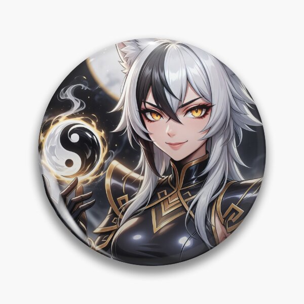 Artikelvorschau, Yin Yang Anime Girl Kitsune of Balance 7 entworfen und verkauft von Morathena.