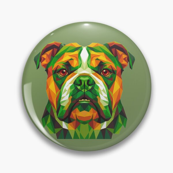 Item preview, Colorful Geometric Bulldog Portrait  designed and sold by BLUESKY11a.