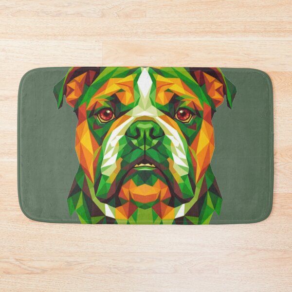 Item preview, Colorful Geometric Bulldog Portrait  designed and sold by BLUESKY11a.
