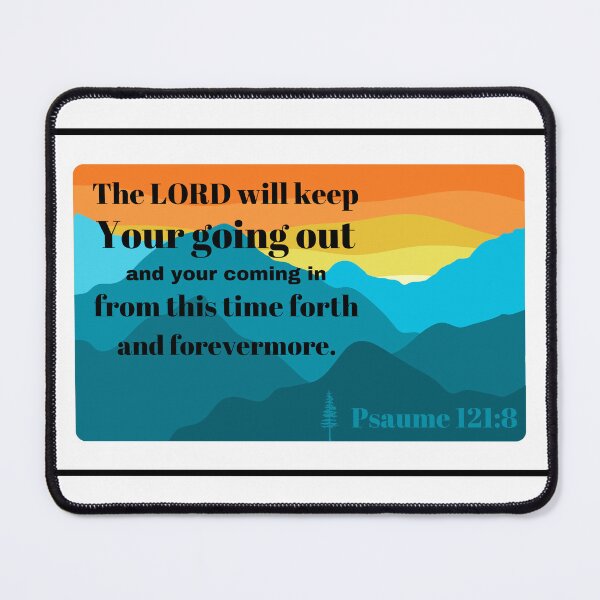 Item preview, Psalm 121:8 Sticker for travelers English version - blue designed and sold by Horizon153.