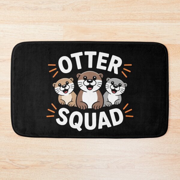 Item preview, Otter Squad Cute Sea Otter Trio designed and sold by Gogetgiggles.