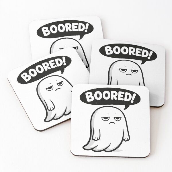 Item preview, Bored Ghost Funny Minimal Cartoon designed and sold by ArtsB.