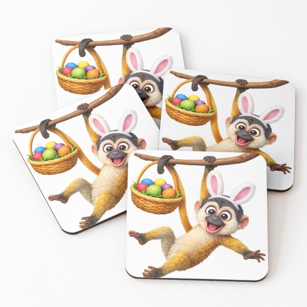 Item preview, Easter Squirrel Monkey designed and sold by Sillytoe.