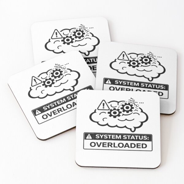 Item preview, System Status Overloaded Funny Tech Brain Design designed and sold by MS-DesignArt.