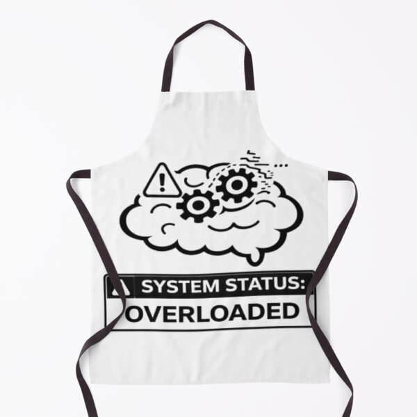 Item preview, System Status Overloaded Funny Tech Brain Design designed and sold by MS-DesignArt.