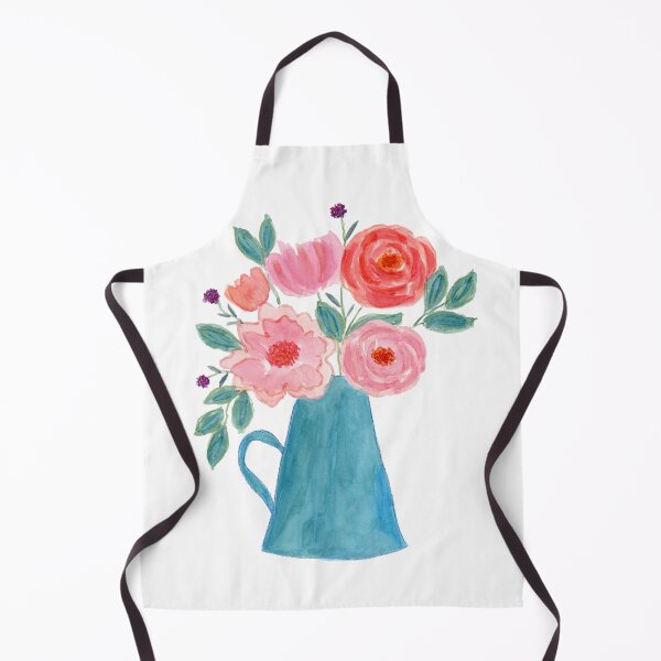 Item preview, Bright Pink Flowers Vase designed and sold by A Painted Garden .