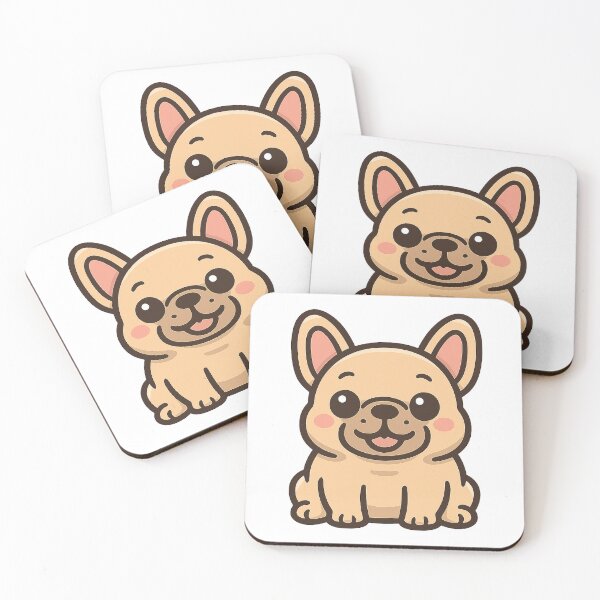 Item preview, Chubby French Bulldog Kawaii Chibi Cute Frenchie designed and sold by Roseyteedesigns.