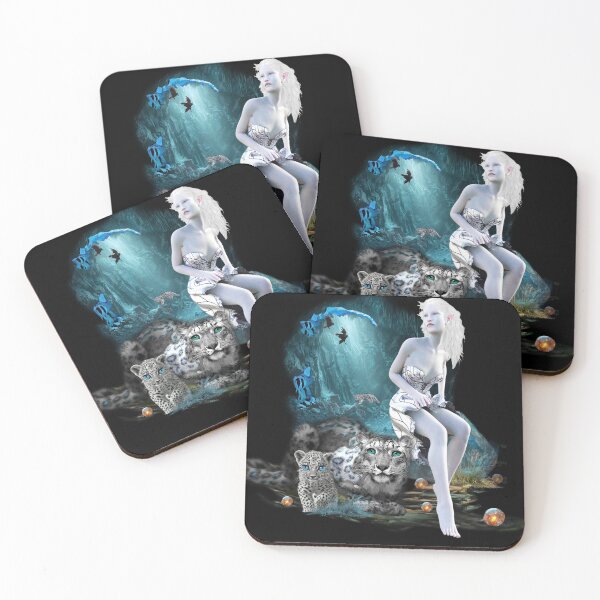 Item preview, Enchanted Snow Leopard Realm designed and sold by Patricia Brown.