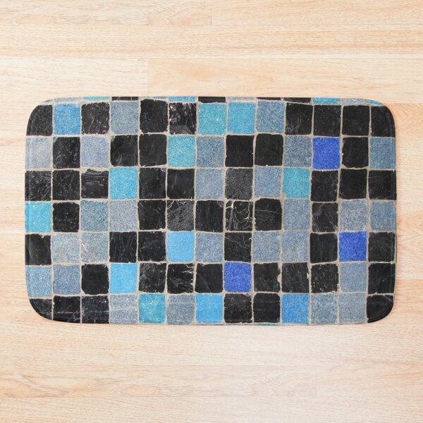 Item preview, Black and Blue Squares  designed and sold by Ethna Gillespie.
