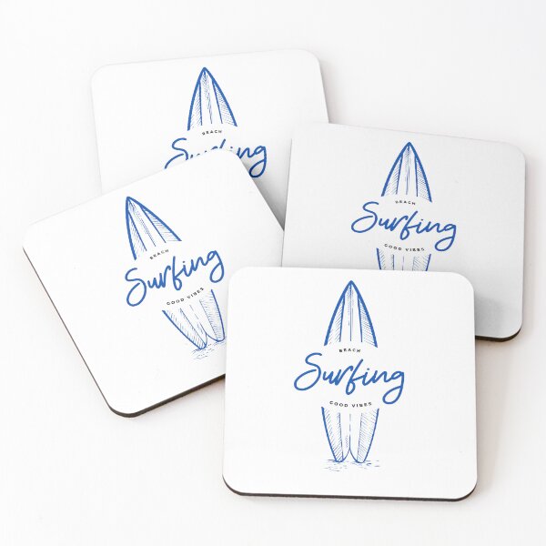 Item preview, Surfing - Beach - Good Vibes in blue designed and sold by Horizon153.