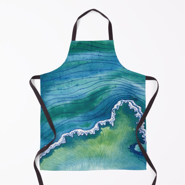 Item preview, Cerulean Mosaic - Abstract Watercolour Ocean Layers designed and sold by Cass Harker Studio.