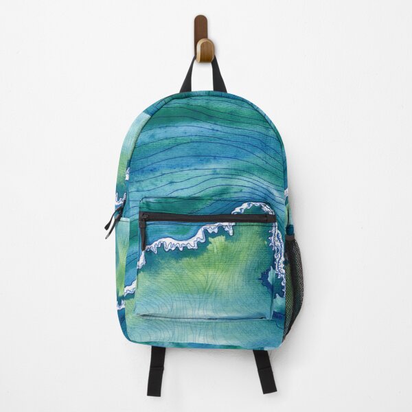 Item preview, Cerulean Mosaic - Abstract Watercolour Ocean Layers designed and sold by Cass Harker Studio.