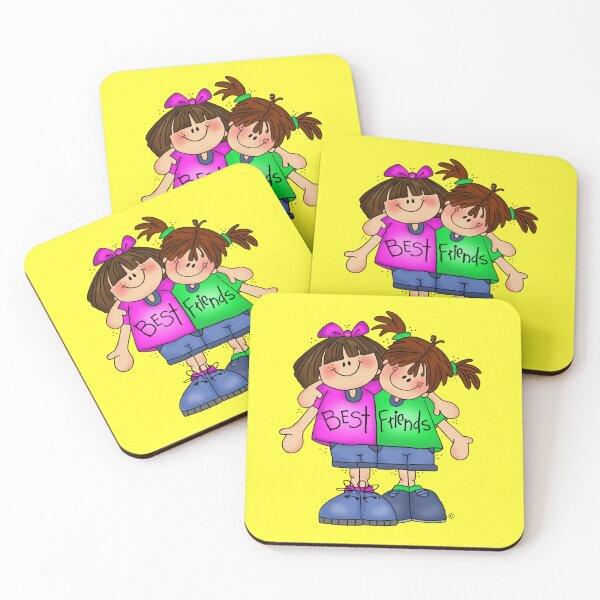Item preview, Best Friends Forever Two Besties Holding Hands Hand-Created designed and sold by Mad Mimzy Designs .