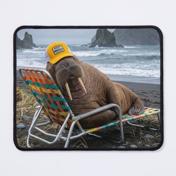 Item preview, Walrus Naps on the Beach on Adak Island designed and sold by Tridentulus.