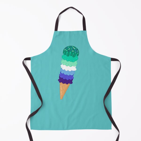 Item preview, Gay Men Pride Flag Ice Cream Cone designed and sold by Sahira820.