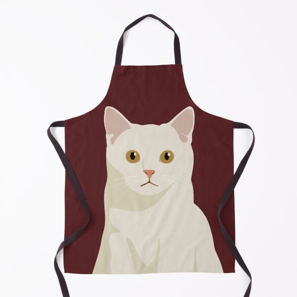 Item preview, Cute White Cat 2D Portrait  designed and sold by JLDxArt.