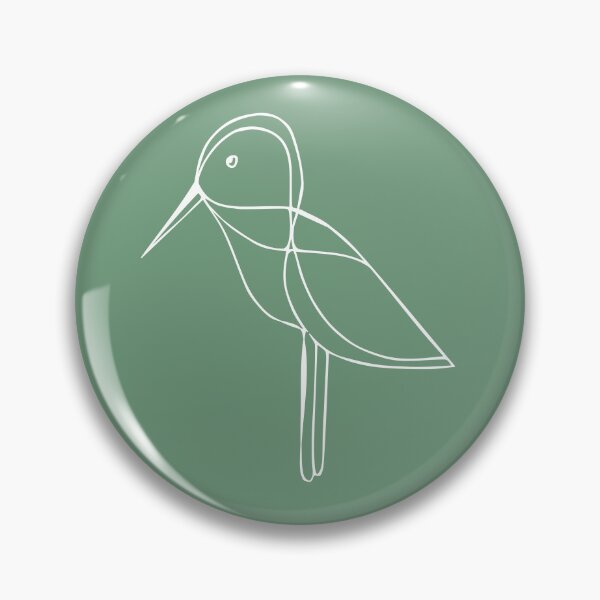 Item preview, Curios Bird, Minimalist Handdrawn Line Drawing, Sage Green  designed and sold by SWSandraWechner.