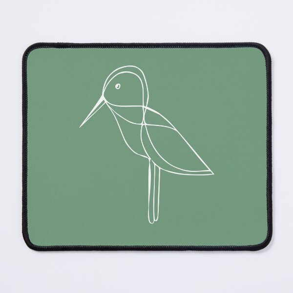 Item preview, Curios Bird, Minimalist Handdrawn Line Drawing, Sage Green  designed and sold by SWSandraWechner.