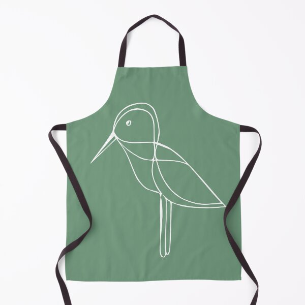 Item preview, Curios Bird, Minimalist Handdrawn Line Drawing, Sage Green designed and sold by SWSandraWechner.