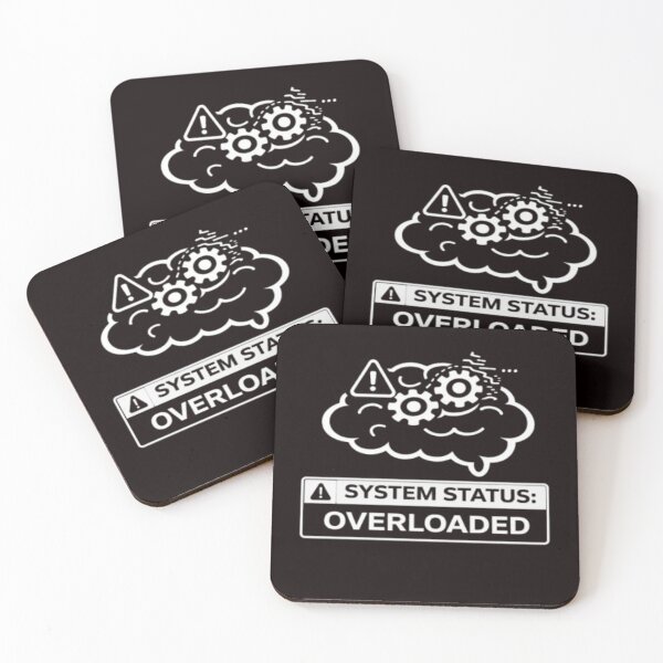Item preview, System Status Overloaded Funny Tech Brain Design designed and sold by MS-DesignArt.