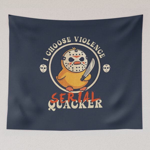 Item preview, Serial Quacker Funny Duck Horror Parody designed and sold by ArtsB.