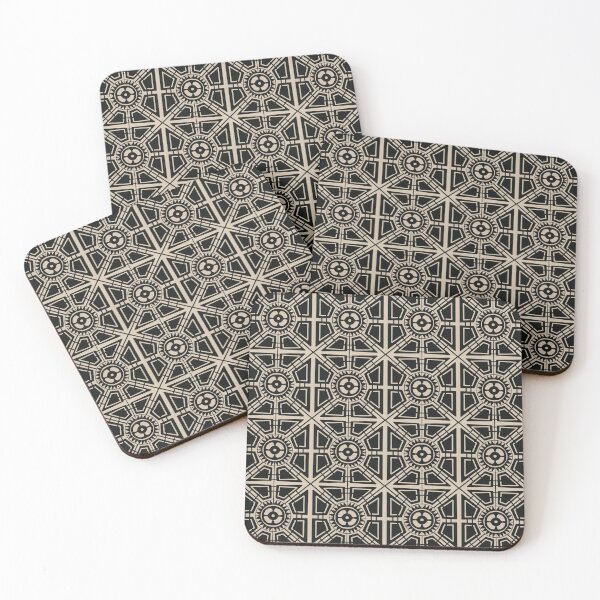 Item preview, Architectural Geometric Block Print Seamless Pattern designed and sold by Chadstudio.