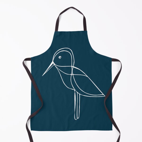 Item preview, Curios Bird, Minimalist Handdrawn Line Drawing, Midnight Blue designed and sold by SWSandraWechner.