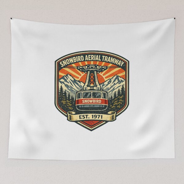 Item preview, Snowbird Aerial Tramway Vintage Mountain Badge designed and sold by Dresut.