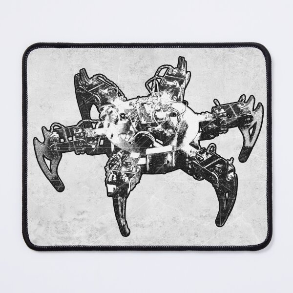 Item preview, Prototype Spiderbot Mechanical Spider Robot Black and White Sci-Fi designed and sold by Ghoul Enterprises.