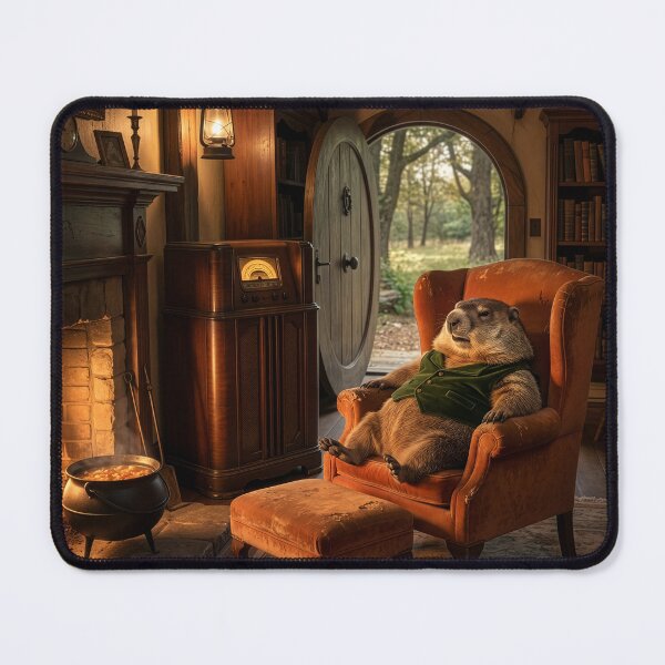 Item preview, Groundhog Keeps the Home Fires Burning designed and sold by Tridentulus.