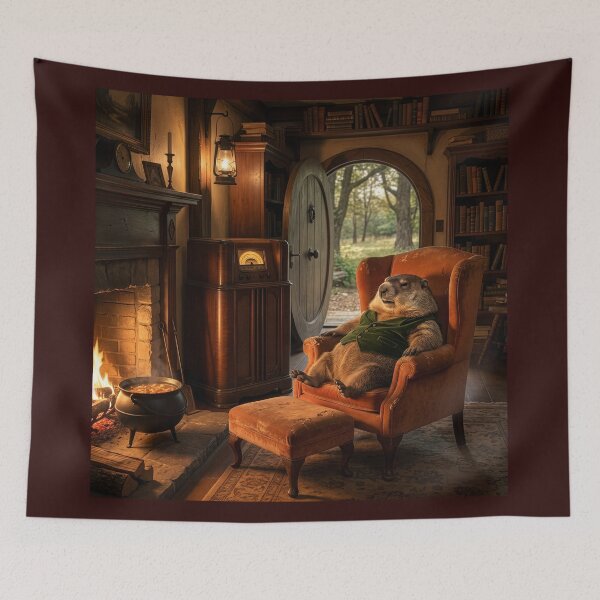 Item preview, Groundhog Keeps the Home Fires Burning designed and sold by Tridentulus.