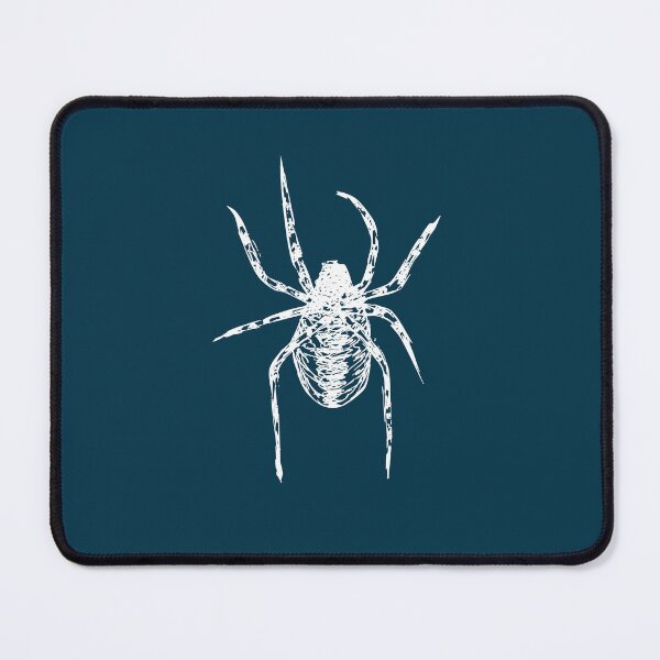 Item preview, Spider, Minimalist Handdrawn Ink Line Drawing Illustration, Midnight Blue designed and sold by SWSandraWechner.