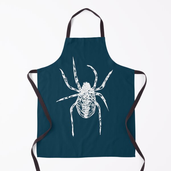 Item preview, Spider, Minimalist Handdrawn Ink Line Drawing Illustration, Midnight Blue designed and sold by SWSandraWechner.