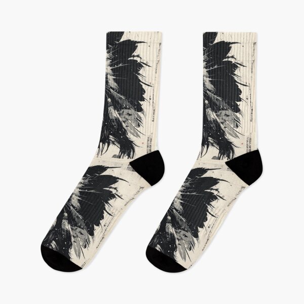 Item preview, Indigenous Woman with Feathered Headdress Collage in Grayscale designed and sold by thelivingrp.