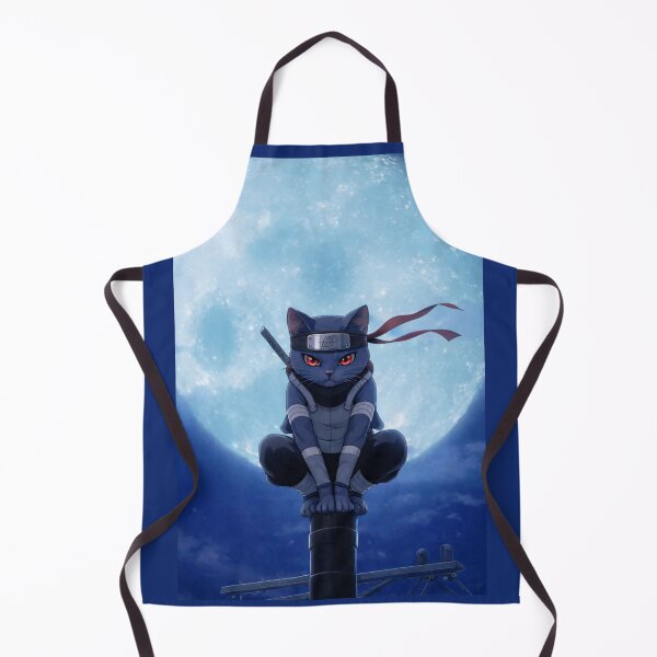 Item preview, Stealth Ninja Cat Moonlight Anime Style Night Warrior designed and sold by VibeFactoryOfc.