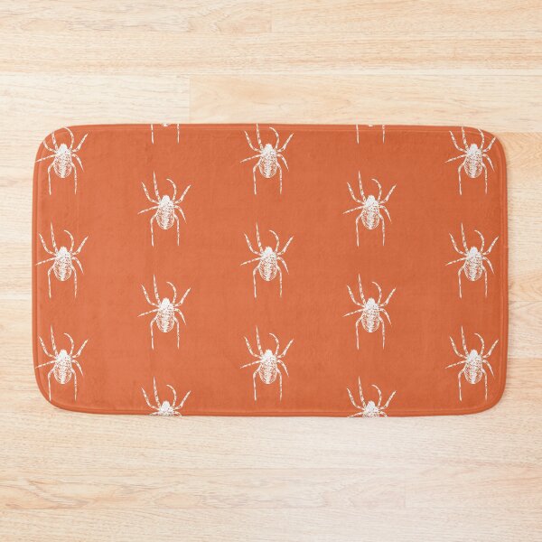 Item preview, Spider, Minimalist Handdrawn Ink Line Drawing Illustration, Orange Coral designed and sold by SWSandraWechner.