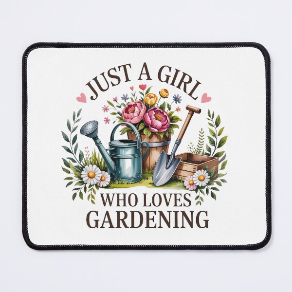 Item preview, Just a Girl Who Loves Gardening  designed and sold by chicdeboutique.