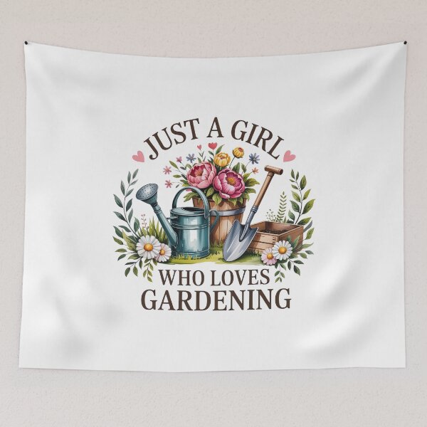 Item preview, Just a Girl Who Loves Gardening  designed and sold by chicdeboutique.