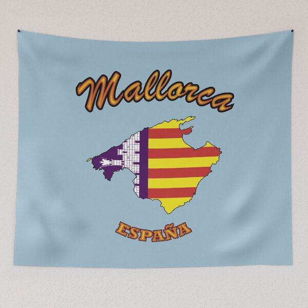 Item preview, Mallorca map flag designed and sold by studioss76.