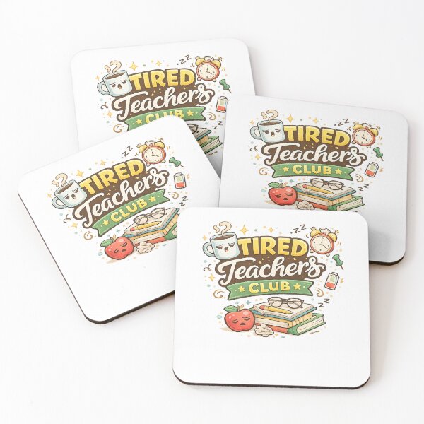 Item preview, Tired Teachers Club Funny Teacher Appreciation Design designed and sold by StyleLap.