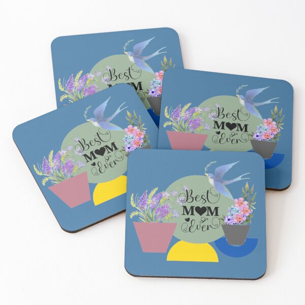 Item preview, Best Mom in the World - Geometric Art and Flowers designed and sold by Tama-sirth.
