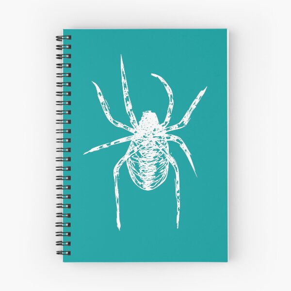 Item preview, Spider, Minimalist Handdrawn Ink Line Drawing Illustration, Turquoise designed and sold by SWSandraWechner.