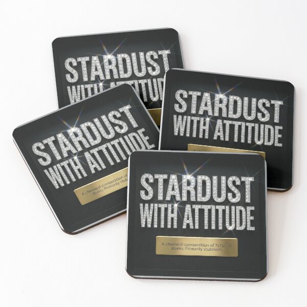 Item preview, Stardust With Attitude | Cosmic Science Humor Art designed and sold by Of Bone and Bloom.