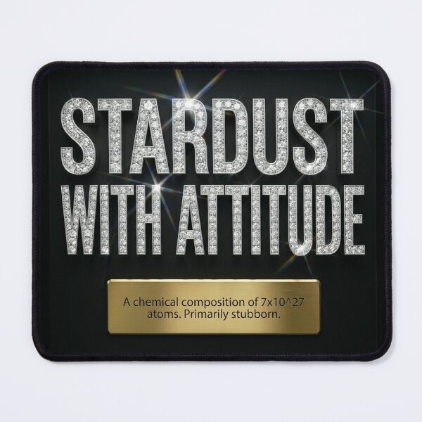 Item preview, Stardust With Attitude | Cosmic Science Humor Art designed and sold by Of Bone and Bloom.