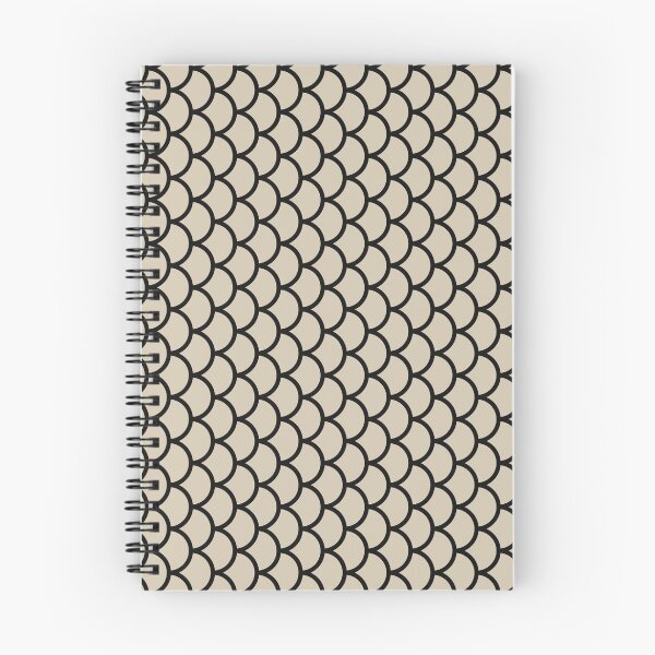 Item preview, Sand And Black Fish Scales Pattern designed and sold by pattern-archive.
