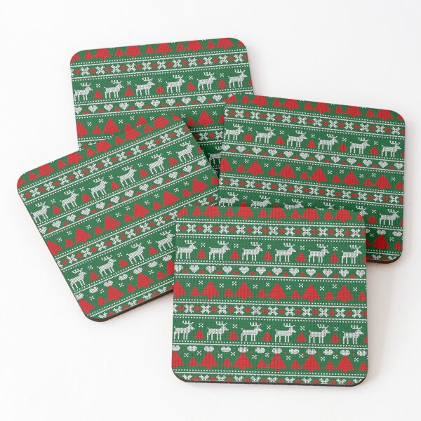 Item preview, Christmas Deer and Tree Knitted Pattern designed and sold by MOONE FLOWER.