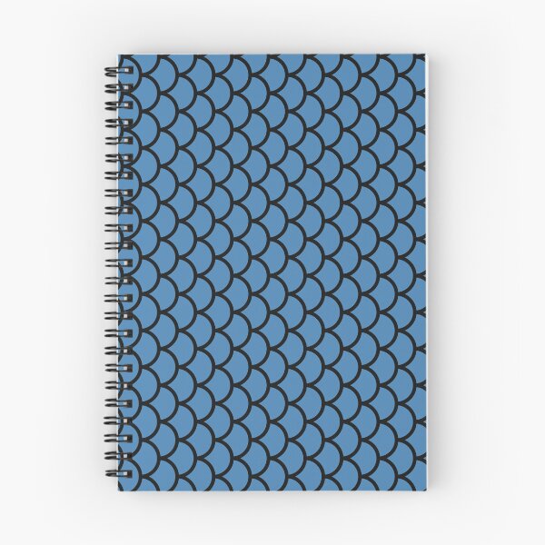 Item preview, Steel Blue And Black Fish Scales Pattern designed and sold by pattern-archive.