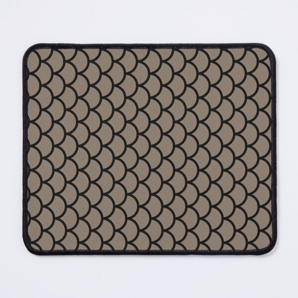 Item preview, Taupe And Black Fish Scales Pattern designed and sold by pattern-archive.